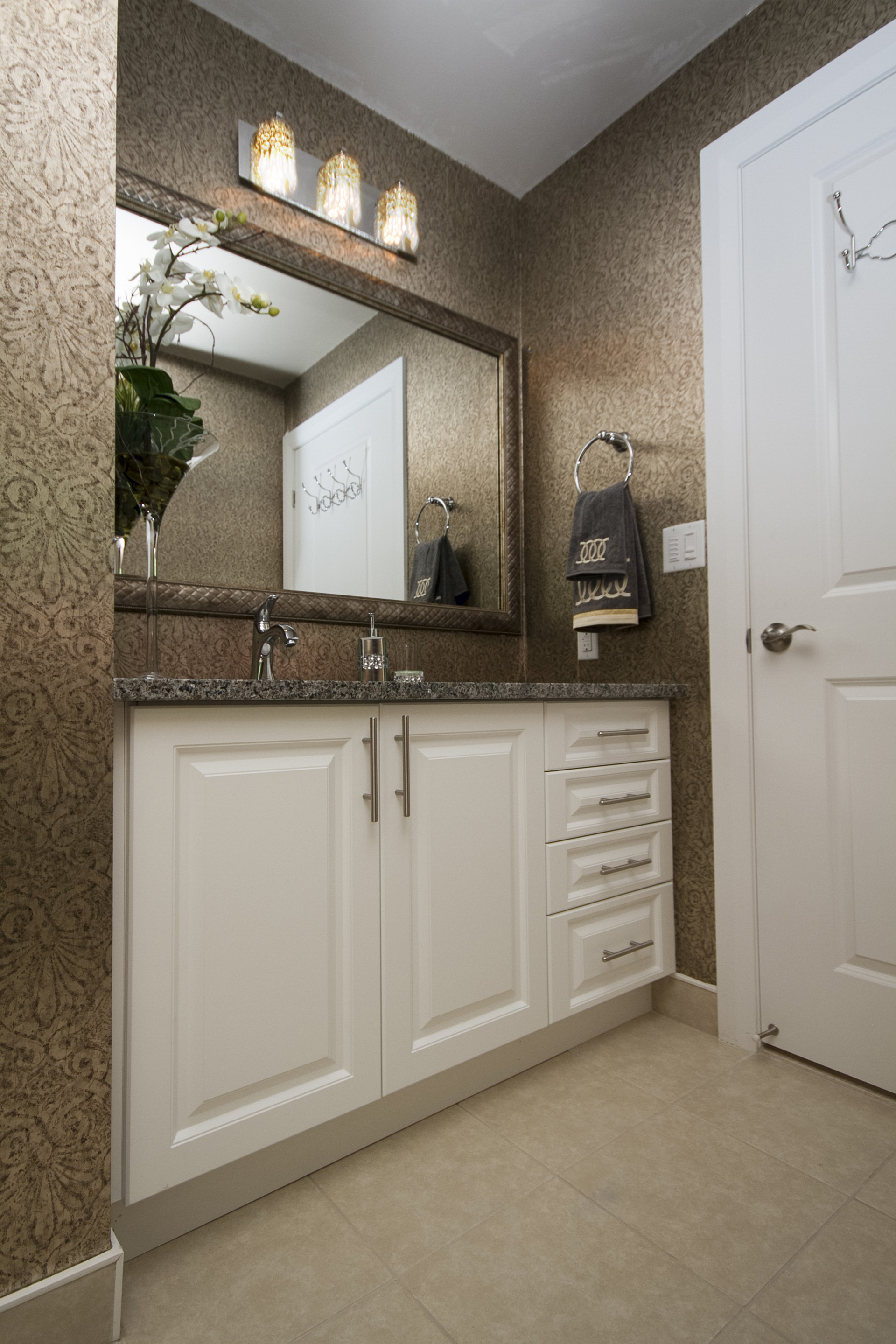 A Bold & Elegant Guest Bathroom - CPI Interiors